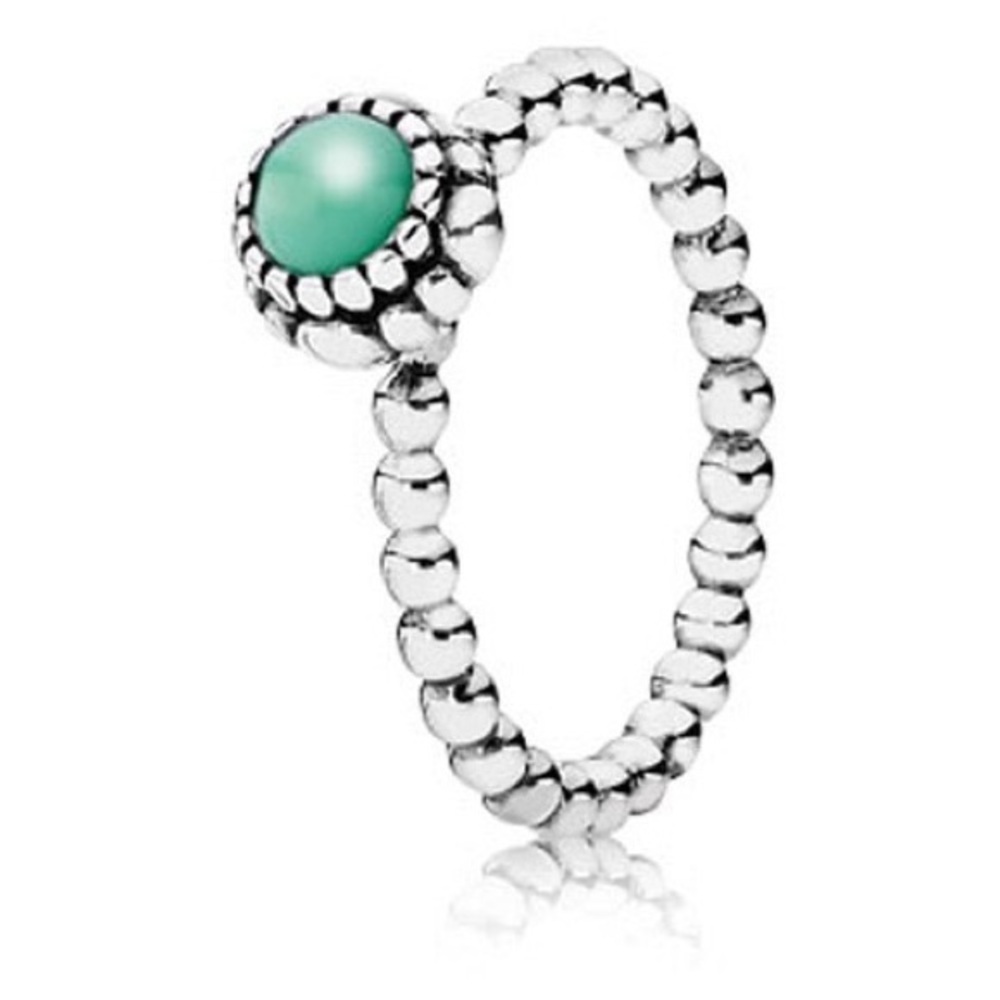 Pandora Silver Ring with Turquoise Stone